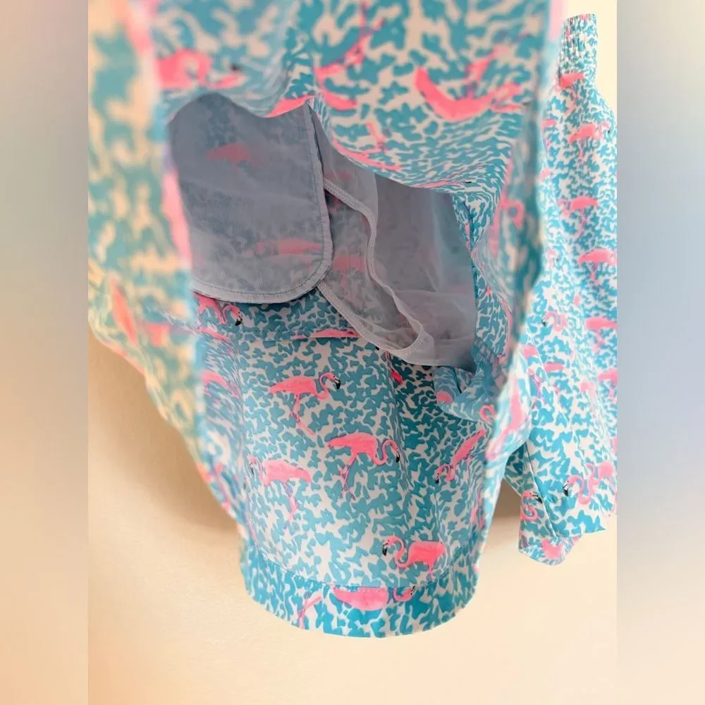 Chubbies The Domingos Are For Flamingos Lined Swim Trunks - Size 2XL